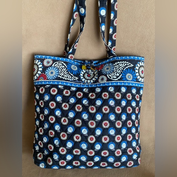 Vera Bradley Tote Bag Night Owl Quilted Toggle Closure Shoulder Handbag Tote - Picture 1 of 9